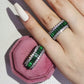Fashion Luxury Multicolor Charm Zircon Wedding Rings for Women Round Square Stone Party Ring Jewelry