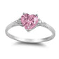 Zenat Pink Cubic Zirconia Ring for Women
