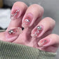 Zenat 24Pcs Glitter Diamond Press-On Nails