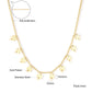 Zenat Golden Chains Necklaces Star Heart Stainless Steel