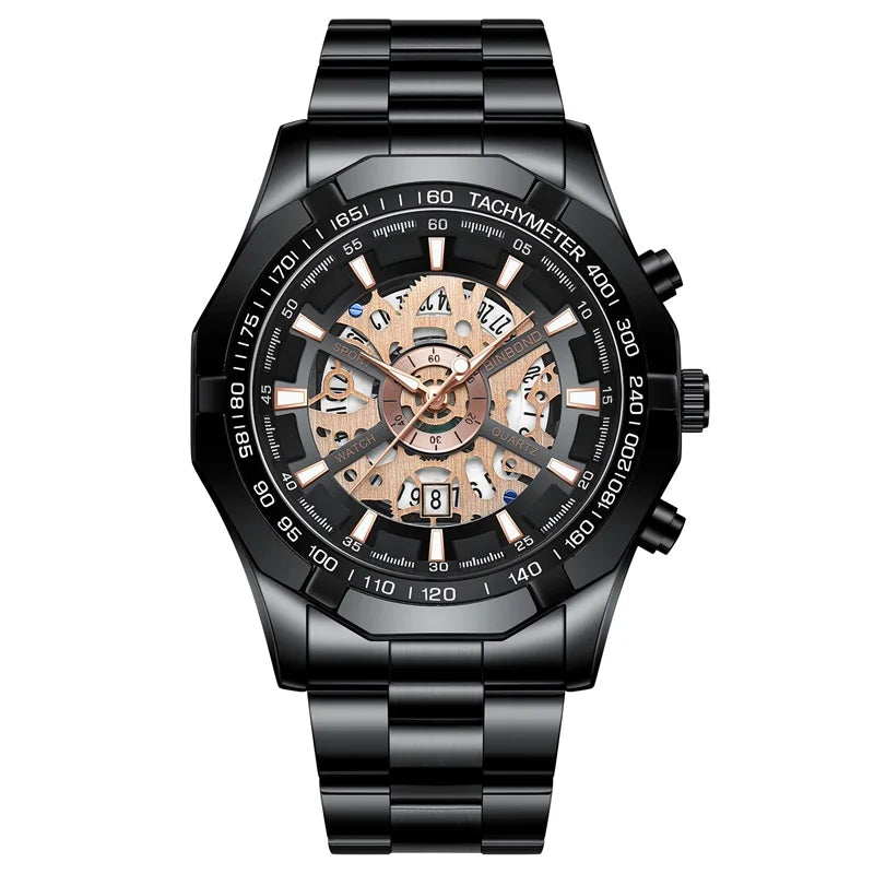 Zenat 2025 Luxury Men’s Quartz Stainless Steel Watch