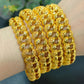 Zenat Luxury 24K Gold Plated Wedding Bangles