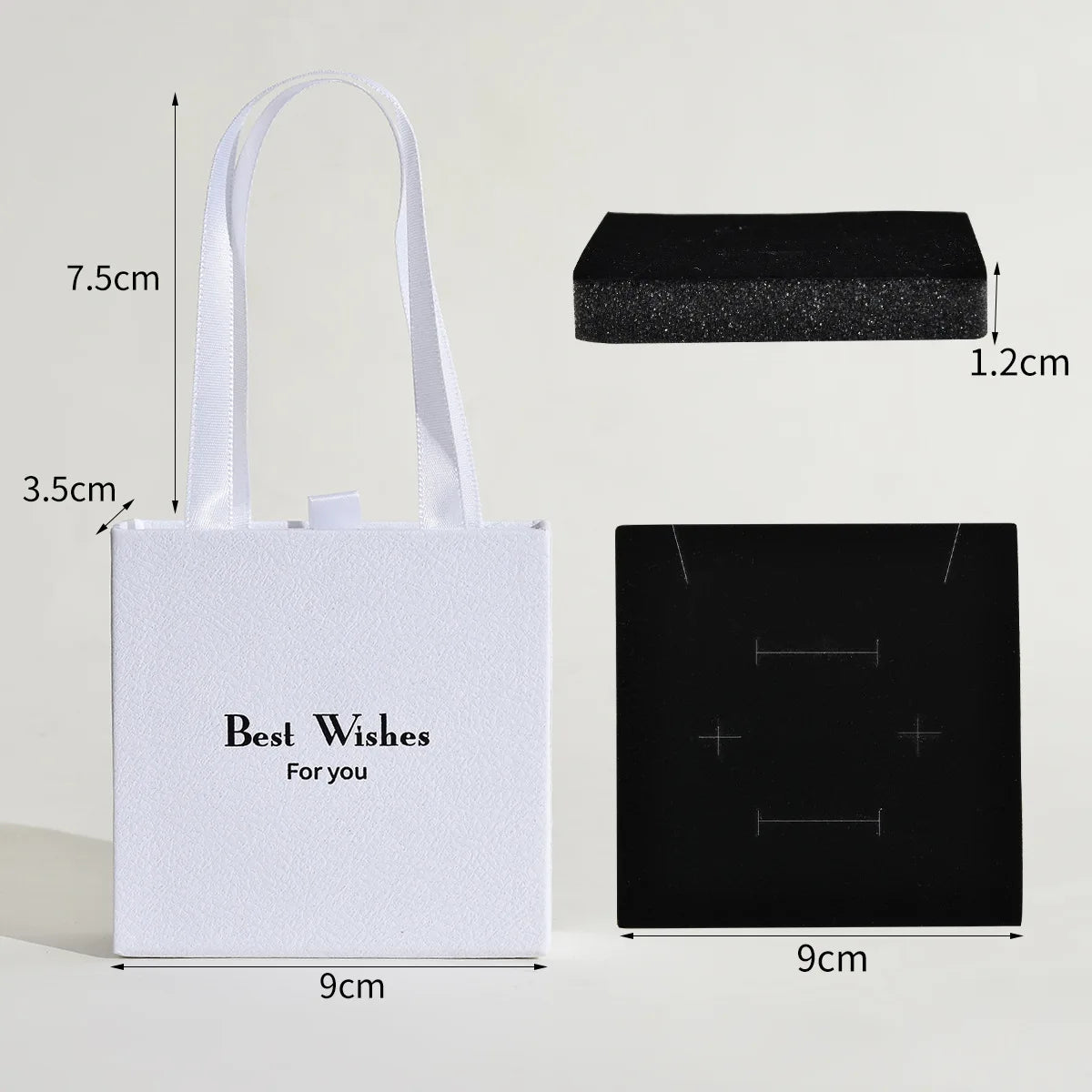 Portable Necklace Gift Box Velvet-Lined