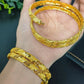 Dubai Style 24K Bangles For Women Wedding Adjustable