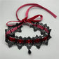 Zenat Sexy Lace Flower Velvet Choker Necklace for Women