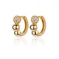 Stainless Steel Evil Eye Earrings for Women 2024 Trend Gold Color Round Circle Hoop Earrings Luxury Wedding Jewelry aretes