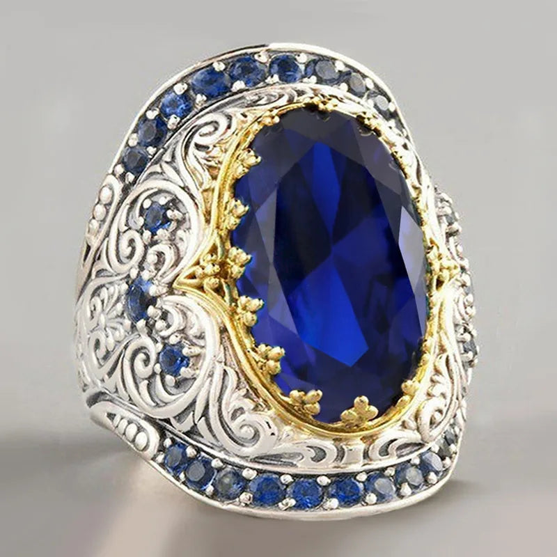 Zenat Colorful Green Cubic Zirconia Rings
