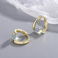 Zenat 925 Silver Gold Crystal Earrings – Luxury Trend