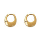 Zenat 925 Silver Round Hoop Earrings – Trendy Vintage