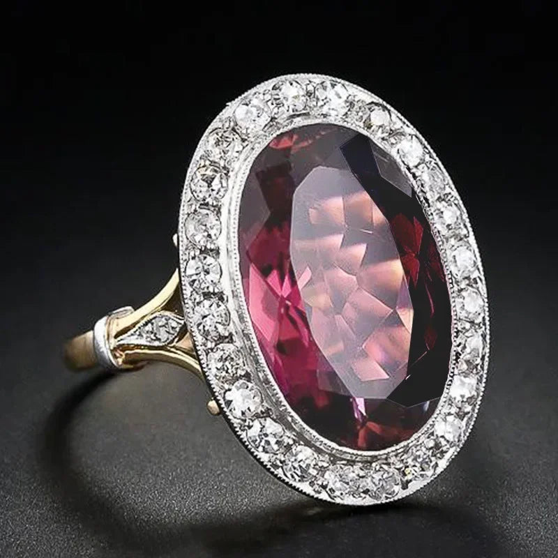 Zenat Sparkling Crystal Zircon Women's Ring