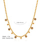 Zenat Vintage Round Zircon Tassel Pendant Necklace