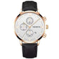Zenat Geneva Wristwatch Alloy Case Leather