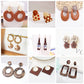 Zenat Brown Beer Bottle Pendant Drop Earrings for Women