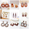 Zenat Brown Beer Bottle Pendant Drop Earrings for Women