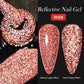 Zenat Bright Red Sparkling Glitter Gel Nail Polish