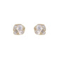 Zenat Black Enamel Flower Stud Earrings for Women