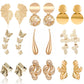 Minimalism Personality Metal Drop Earrings for Women Leaf Round Water Droplet Butterfly Twist Metal Earrings Geometry Jewelry