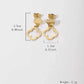 Zenat Hollow Four-Leaf Flower Earrings – Elegant Fashionable