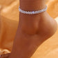 Zenat Dazzling Cubic Zirconia Chain Anklet