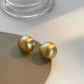 Zenat Brushed Frosted Semicircle Earrings – Luxurious 2023