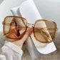 New Oversized Rectangle Sunglasses Women's Fashion Square Sun Glasses Men's Classic Vintage Eyewear UV400 Oculos De Sol