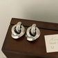 Zenat 925 Silver 18K Round Stud Earrings – Minimalist