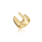 Zenat Letter Adjustable Stainless Steel Ring