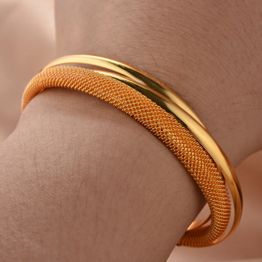 Shiny Bangles for Women Adjustable Bracelet