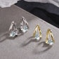 Zenat 925 Silver Gold Crystal Earrings – Luxury Trend
