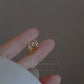 925 Sterling Silver Earrings Fashionable New Style for Women Elegant Niche High End Simple and Plain Ear Ornaments