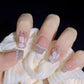 Zenat 24Pcs Glitter Diamond Press-On Nails