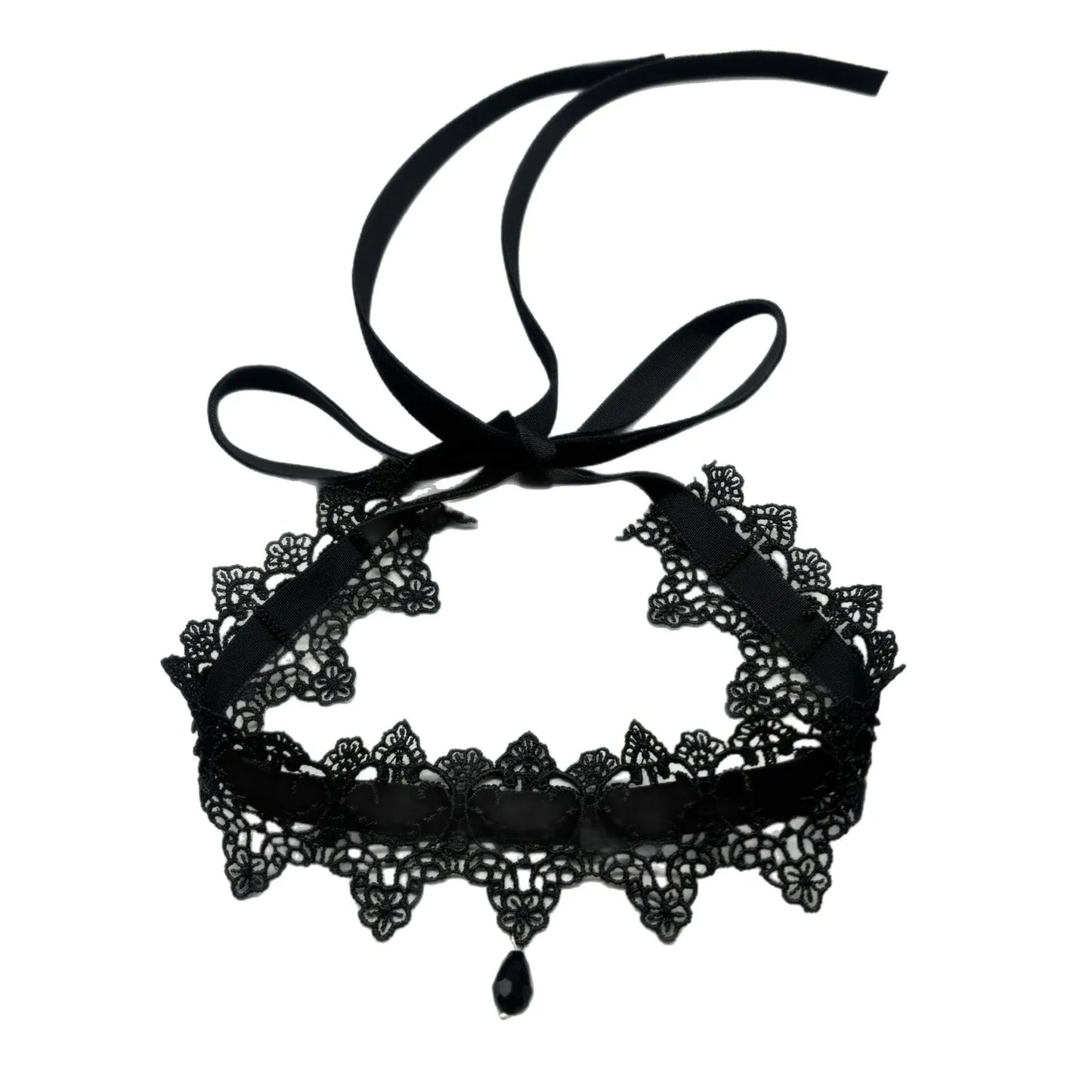 Zenat Sexy Lace Flower Velvet Choker Necklace for Women