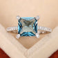 Zenat Sea Blue Cubic Zirconia Women’s Ring