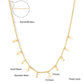 Zenat Golden Chains Necklaces Star Heart Stainless Steel