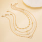 Zenat 4PC Sunflower & Heart Link Chain Jewelry Set