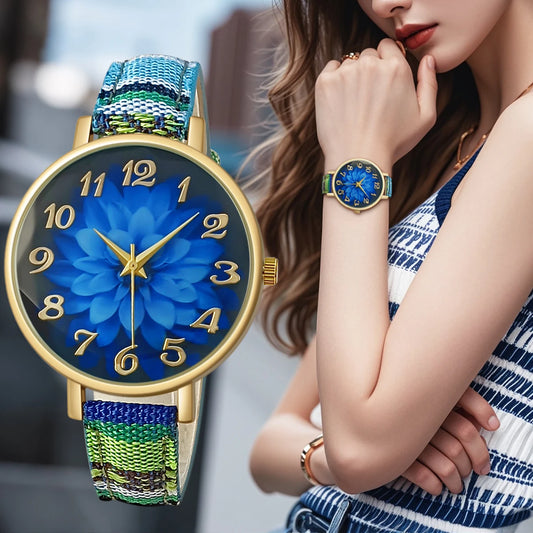 Zenat Watch Luxury Ladies Gift multicolors