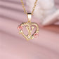 Zenat A-Z Letter Flower Gold Pendant Necklace