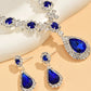 Zenat 3PC Water Drop Copper Chain Jewelry Set