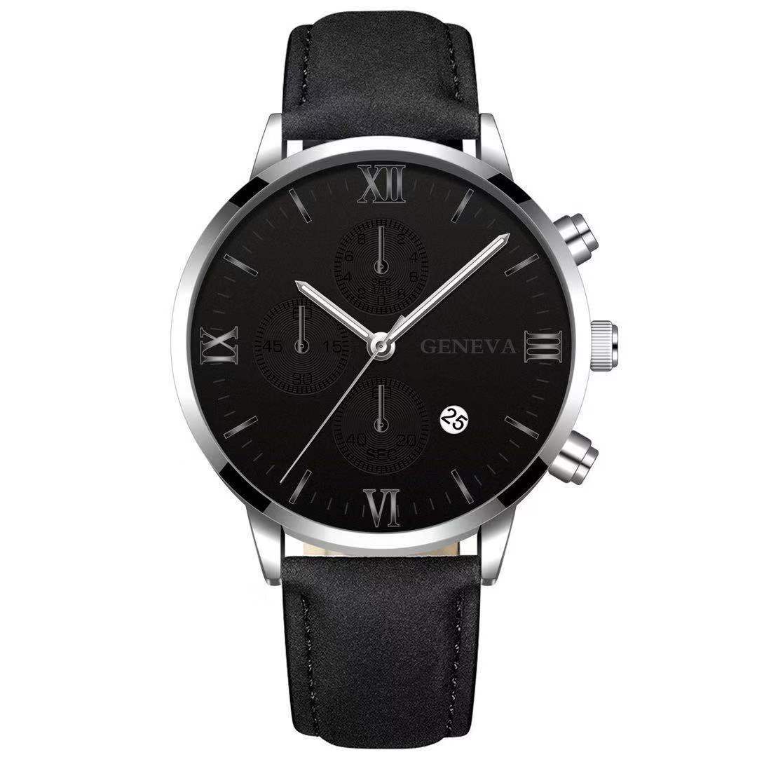 Zenat Geneva Wristwatch Alloy Case Leather