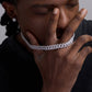 10mm Diamond Cuban Link Chain White Gold/18K Gold Plated Bling 5A+ CZ Necklace Rapper Hip Hop Luxury Jewelry for Men and Women