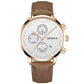 Zenat Geneva Wristwatch Alloy Case Leather
