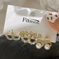 Zenat Bow Fishtail Pearl Moon Earrings Set