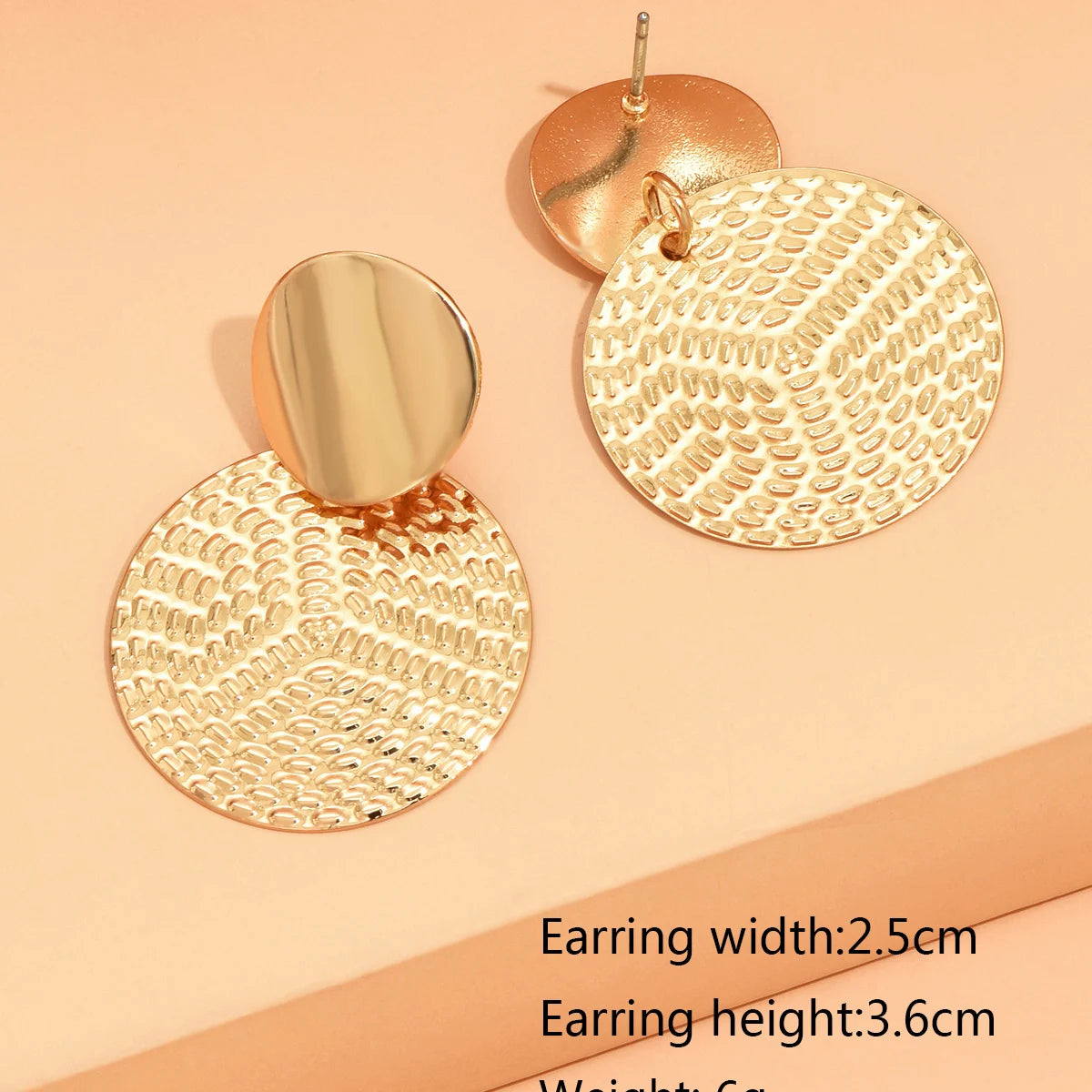 Zenat Bohemian Geometric Round Earrings for Women