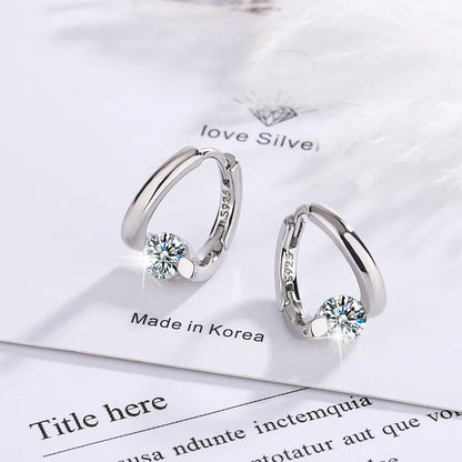 Zenat 925 Silver Gold Crystal Earrings – Luxury Trend