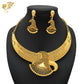Zenat Luxury Flower Gold-Plated Necklace Set