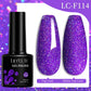 Zenat Bright Red Sparkling Glitter Gel Nail Polish