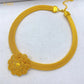 Zenat Luxury Flower Gold-Plated Necklace Set