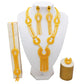 Zenat Dubai 24K Gold Plated Wedding Jewelry Set