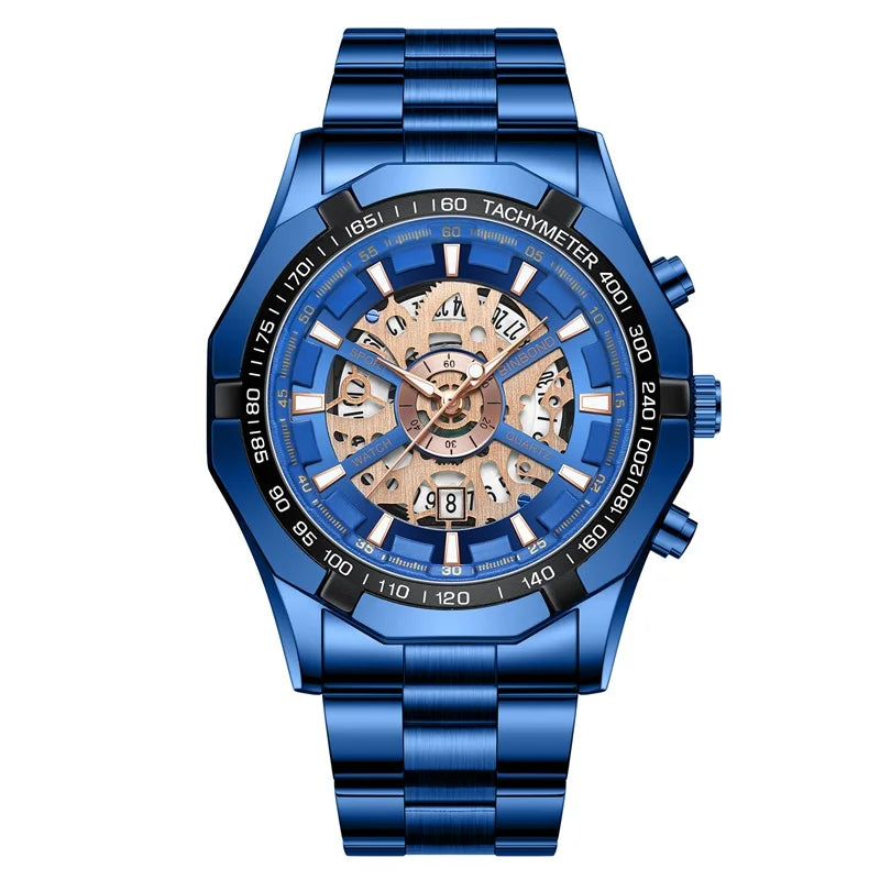 Zenat 2025 Luxury Men’s Quartz Stainless Steel Watch