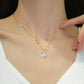 Zenat 316L Stainless Steel Asym Heart Zircon Necklace